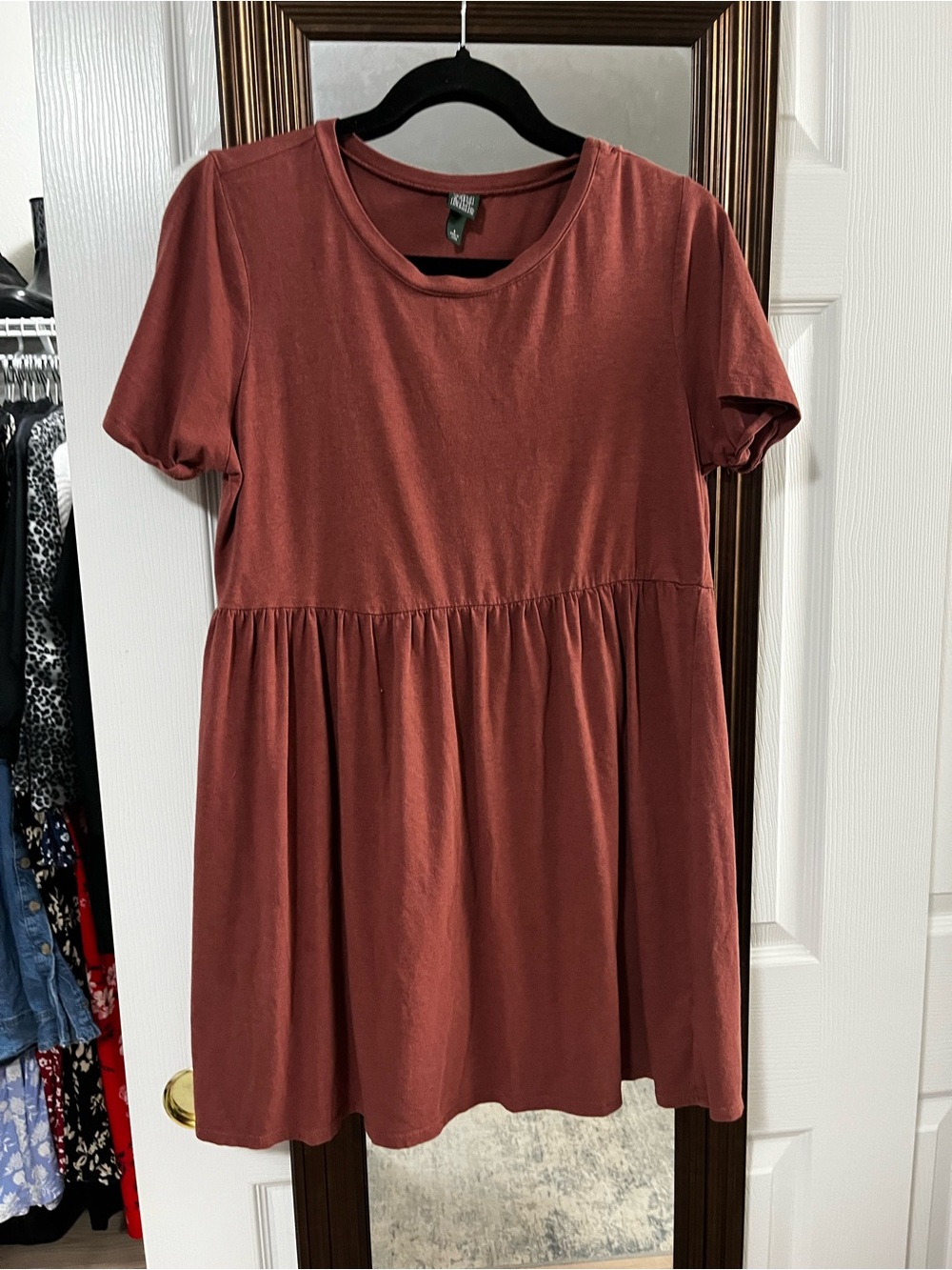 Wild Fable burgundy babydoll dress